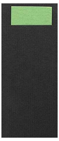 Image de POCHETTE KRAFT EBENE/ SERV OUATE 2P 23X39 PISTACHE (X500)