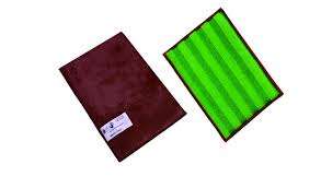 Image de MEMO PAD VERT ET MARRON 14 X 20 CM - LOT DE 2