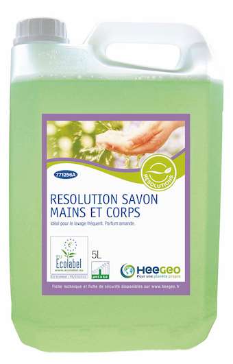 RESOLUTIONS SAVON MAINS ET CORPS AMANDE 5L ECOLABEL