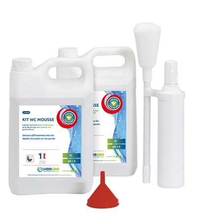 Image de KIT WC MOUSSE RENOV 2X5L + VADROUILLE ET ENTONNOIR