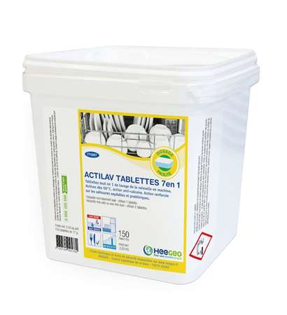 ACTILAV TABLETTES 7 EN 1 SEAU DE 150X17G