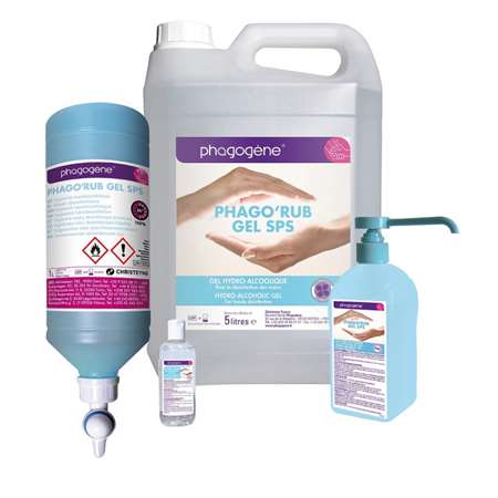 Image de GEL HYDROALCOOLIQUE PHAGO RUB 5L