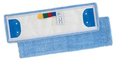 Image de FRANGE MICROFIBRE MICROACTIVA BLEUE 2 OEILLETS 40CM ECOLABEL