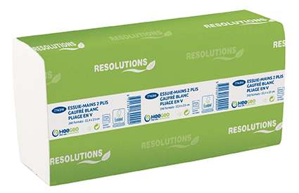 Image de EM RESOLUTIONS 22.4X23 2P PLIAGE V ECOLABEL (Colis de 4000)