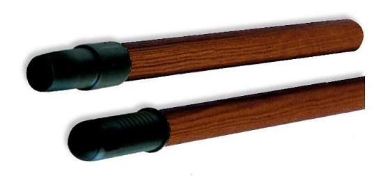 Image de MANCHE BOIS VERNIS 1.30M DIAM 24MM + VIS ET ATTACHE *