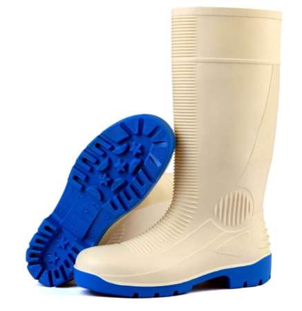 Image de BOTTE ALIMENTAIRE BLANCHE EMBOUT COQUE ACIER T43