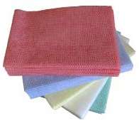 Image de LAVETTE NON TISSEE 60G KEO 35X40CM VERTE SACHET DE 25