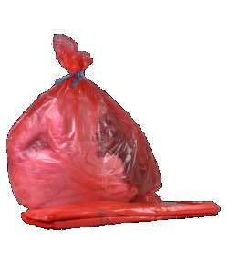 Image de SAC A LINGE BANDE ET LIEN HYDROSOLUBLE ROUGE EAU FROIDE X200