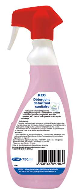 Image de KEO DETERGENT DETARTRANT SANITAIRE 750ML