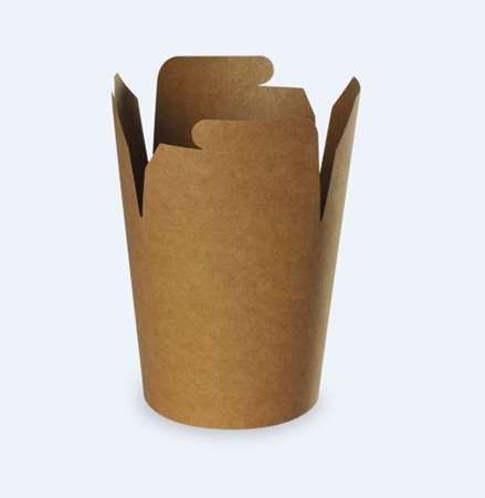 Image de BOITE A PATES 780ml Ø102/87m H93mm  KRAFT BRUN  COLIS DE 500