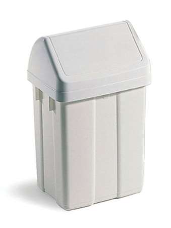 Image de POUBELLE FLIP FLAP 50L BLANC