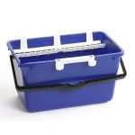 Image de SEAU RECTANGULAIRE 18 LITRES AVEC EGOUTTOIR ET CROCHETS