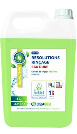 Image de RESOLUTIONS RINCAGE EAU DURE 5L