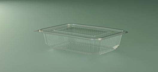 Image de BOITE CHARNIERE RECTANGULAIRE 1000 PET (Colis 400)