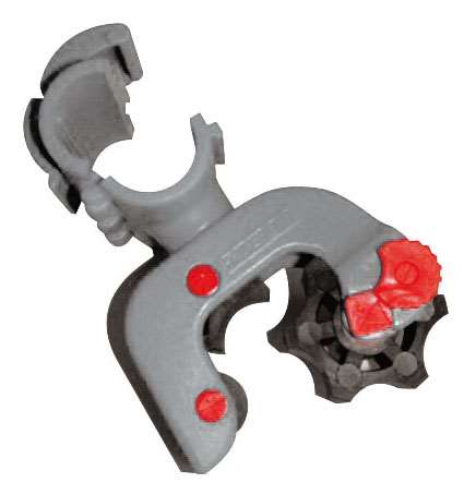 Image de SUPPORT MANCHE REGLABLE GRIS AUTOBLOQ FIXATION TUBE Ø22MM