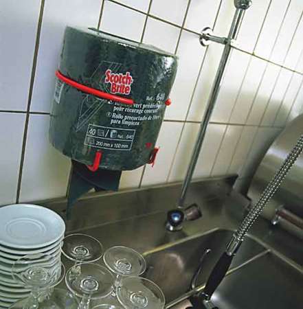 Image de ROULEAU VERT PREDECOUPE 4 METRES SCOTCH BRITE