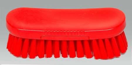 Image de BROSSE 'BROSSHYGIEN' DROITE ROUGE 19CM