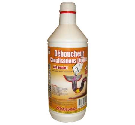Image de DEBOUCHEUR CANALISATION SOUDE LIQUIDE 1L
