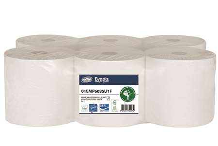 Image de EM ROULEAUX 2P GAUFRE PLUG 150M BLANC ECOLABEL X6