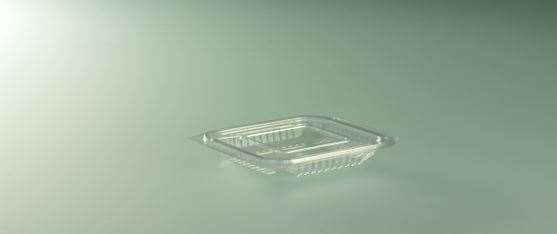 Image de BOITE CHARNIERE PET 150ml ERGO BOX  128/117/25  COLIS DE 600