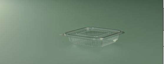 Image de BOITE CHARNIERE PET 250ml ERGO BOX  128/117/45  COLIS DE 600