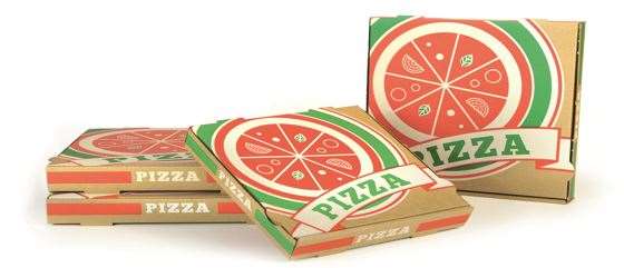 Image de BOITE PIZZA 29/29cm KRAFT BRUN H4cm           PAQUET DE 100
