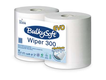 Image de BOBINE 1000F BLANCHE 2 P PURE OUATE 22X30 GAUFFRE BULKYSOFT