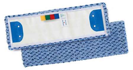 Image de FRANGE MICROFIBRE PULISCRUB BLEUE LANGUETTES 2 OEILLETS 40CM