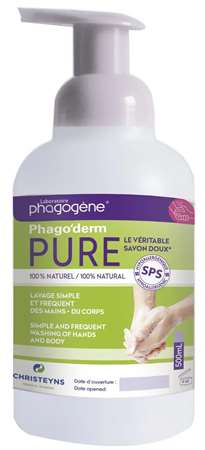 Image de PHAGO'DERM PURE SAVON DOUX 500ML AIRLESS