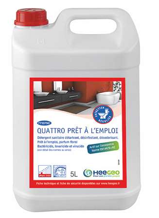 QUATTRO DETERGENT DETARTRANT DESINF 5L (Perfo Zen Sanit)