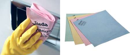 Image de LAVETTE ROSE MICROFIBRE NON TISSEE PVA X5