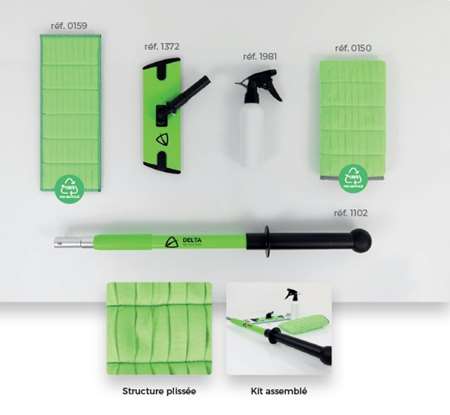 Image de KIT DELTA VITRE COMPLET (MANCHE-SUPP-BANDEAU-GANT-PULV)