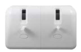 Image de DISTRIBUTEUR PH DC MIDI DOUBLE MINI BLANC AO ABS