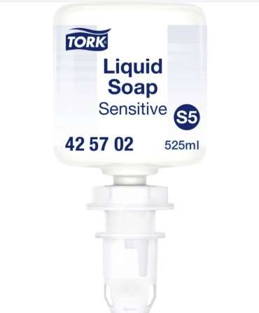 Image de TORK MINI SAVON LIQUIDE PEUX SENSIBLES S5 (8 X 525 ML)