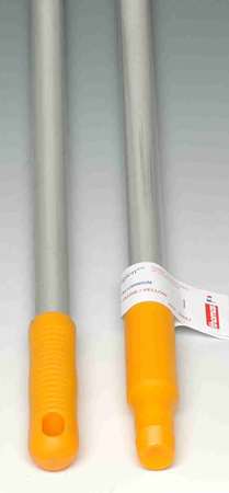 Image de MANCHE ALU ANODISE 140CM ALIMENTAIRE BOUT JAUNE*