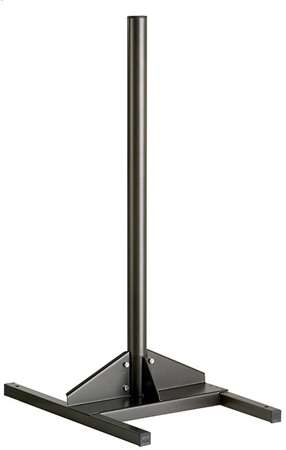 Image de POTEAU 1 OU 2 FLUX SUR SOCLE A POSER COLLEC GRIS MANGANESE