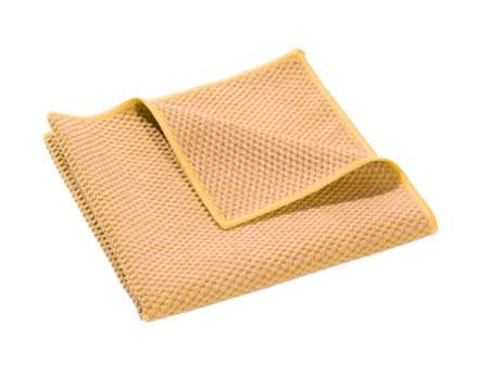 Image de LAVETTE MICROFIBRE RECYCLEE PRO JAUNE 40X38CM - SACHET DE 5