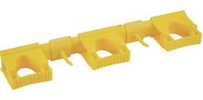 Image de SUPPORT MURAL HYGIENIQUE HI-FLEX 420 MM JAUNE
