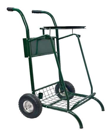 Image de CHARIOT VOIRIE SS COUV 110L MOBISAC ROUES PNEU. VERT MOUSSE