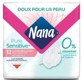 Image de SERVIETTE HYGIENIQUE NANA ULTRA SENSITIVE X12