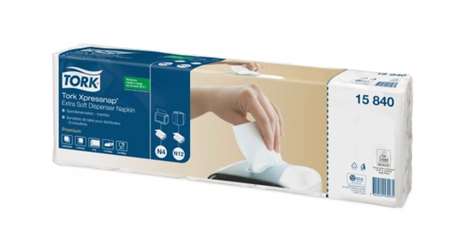 Image de SERVIETTE OUATE 21.6/33 BLANCHE 2plis N4 (Colis de 4000)