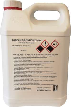 Image de ACIDE CHLORYDRIQUE BIDON DE 5L