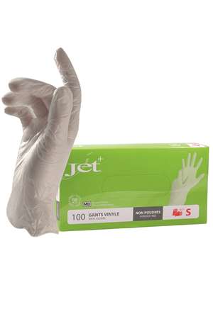 Image de GANT VINYLE NATUREL NON POUDRE TAILLE 7/S BOITE 100