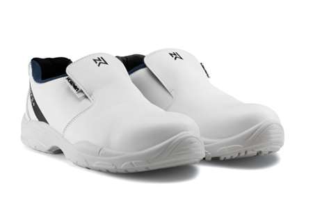 Image de MOCASSINS SECURITE S2 CUIR ALIMENTAIRE BRICE+ BLANC      T36
