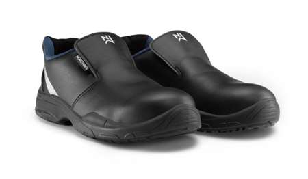Image de MOCASSINS SECURITE S2 CUIR ALIMENTAIRE BRICE+ NOIR       T39