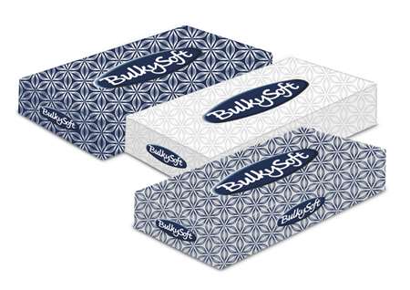 Image de MOUCHOIR BOITE RECTANGLE 2 PLIS ECOLABEL BULKYSOFT COLIS 40