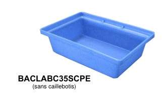 Image de BAC RETENTION PEHD TRAITE UV SANS CAILLEBOTIS 35L/50KG