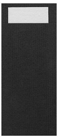 Image de POCHETTE KRAFT EBENE/ SERV OUATE 2P 23X39 BLANCHE (X500)