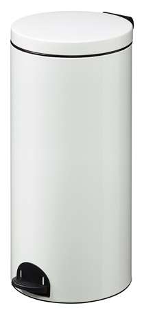 Image de POUBELLE A PEDALE SEAU INTERIEUR METAL 28L  BLANCHE